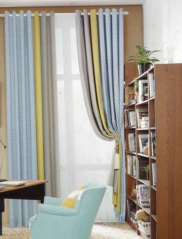 遮光窗簾布：優質防光材料，有效遮擋陽光，保護隱私。
