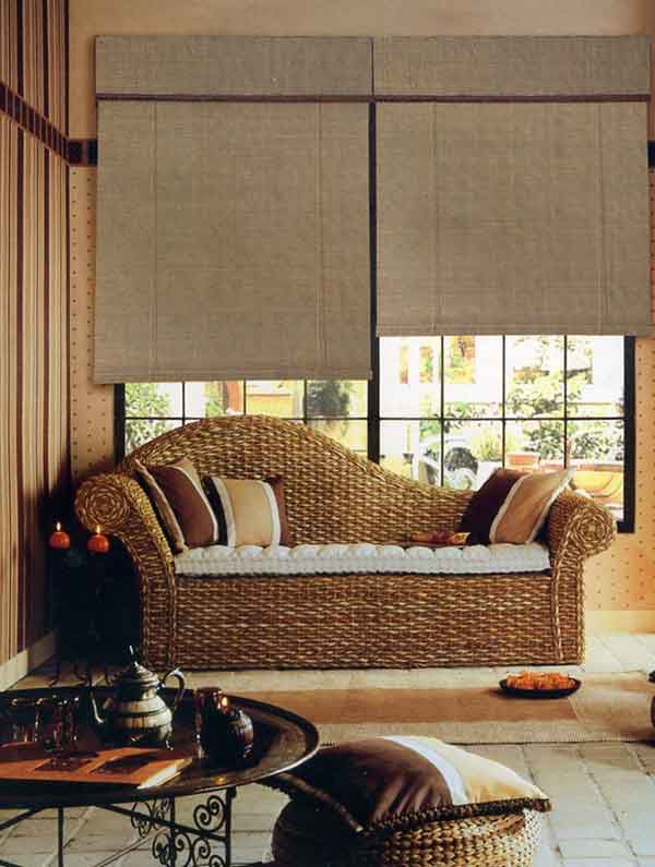 竹簾設計：天然竹簾材質，簡約風格裝飾，自然美感滿溢。
